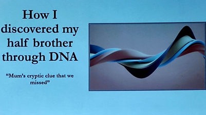 Paul Hickford on DNA Research to find his half brother